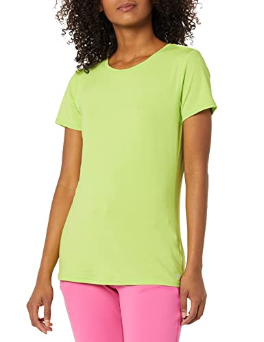 Image of Amazon Essentials Women's Active Quick Dry Tech Stretch Short-Sleeve Crewneck T-Shirt, Multipacks