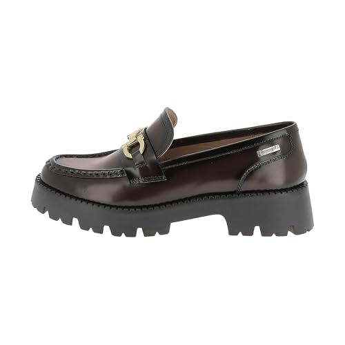 LES TROPEZIENNES PAR M. BELARBI Femme Valmer Chaussures Ville Mocassin, Chocolat, 39 EU