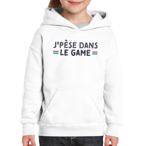 Sweat à capuche enfant J'pèse dans le game de qualité premium