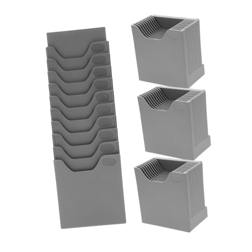 CLISPEED 4 Soportes De Plástico Para Tarjetas De Asistencia Soporte Para Tarjetas De Visita Reloj De Tiempo