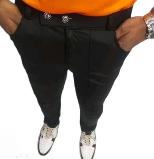 Men's Comfortable Full Length Trouser-Black-30-picture-53