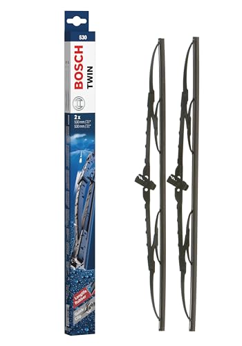 Tergicristalli Bosch Twin 530, Lunghezza 530mm/530mm, 1 set per parabrezza anteriore