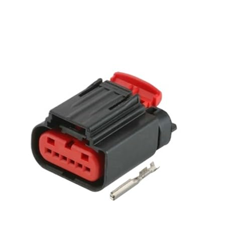 XIOKLM Enchufe automático de 6 Pines 1-1419168-1 1-1419168-7 Conector Impermeable cableado Sensor 13607133 con terminales y Sellos(5pcs)