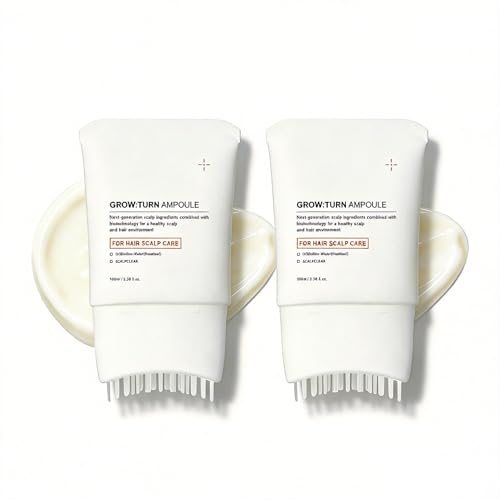 Sérum pour la croissance des cheveux avec brosse de massage intégrée - Traitement 2PCS