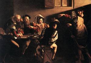 Peinture à l'huile The Calling de Saint Matthew, chef-d'œuvre sur toile
