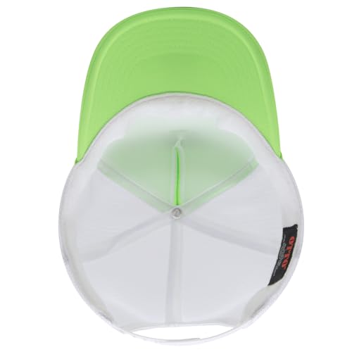 Image of OTTO Polyester Foam Front 5 Panel High Crown Mesh Back Trucker Hats in 97, Bulk, Wholesale