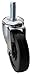 Swivel Stem Caster, Rubber, 4 in., 115 lb.