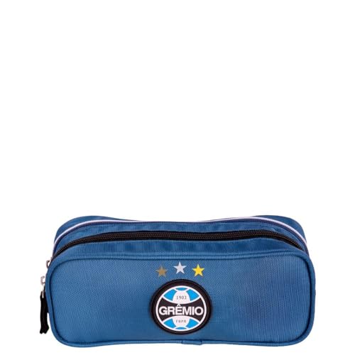 Estojo 2 Compartimentos Grêmio X01 - Azul