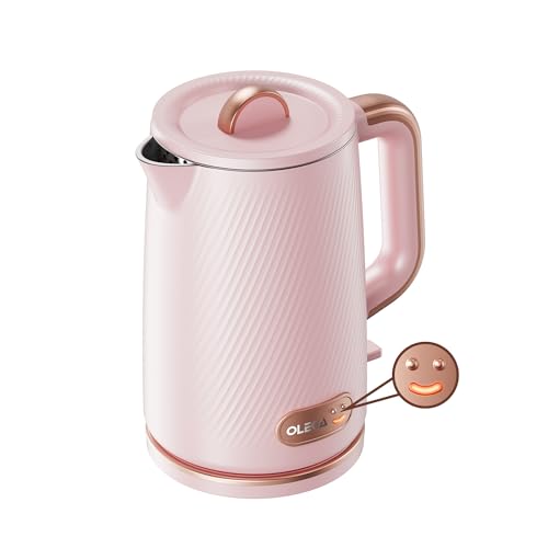 OLEGA Electric Tea Kettle: 1200W Fast Boil Electric Water Kettles 1.5L