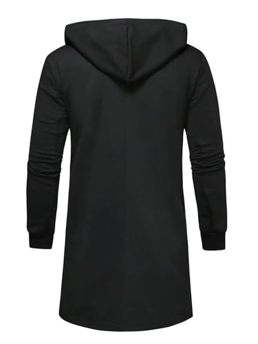 SOLY HUX Men's Long Sleeve Open Front Hoodies Jacket Casual Solid Cardigan Coat Outerwear2