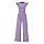 PRETTYGARDEN Summer Jumpsuits for Women Dressy 2025 Casual Ruffle Cap Sleeves Romper Crew Neck Rib Knit One Piece Outfits (Light Purple,Small)