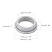 MECCANIXITY 4Pcs Snap Rubber Grommet Plug Mount Dia 30mm ID 25mm Narrow Groove Width 2.5mm Seal Anti-Scratch for Electrical Box Cable Pipes Grey