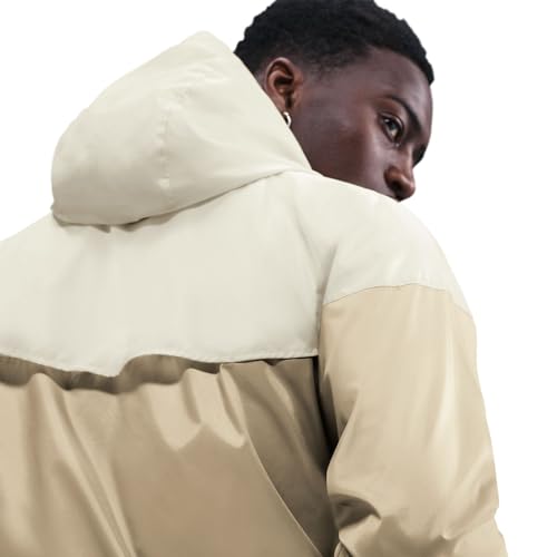Image of Nike Sportswear Windrunner Men's Hooded Jacket (Parachute Beige /Light Khaki /White) Size 3X-Large