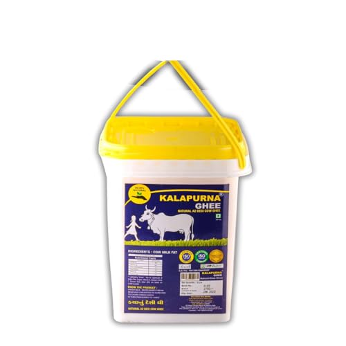 Kalapurna ghee Natural A2 Desi Cow Ghee| Pure Cow Ghee for Better Digestion, Immunity & Eyesight. (5 Ltr) (B0CKZD95HD) Amazon Price History, Amazon Price Tracker