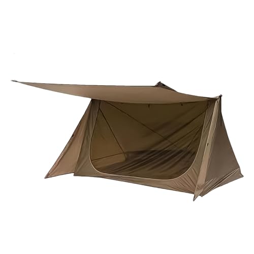 Samuliy Tienda de campaña ligera para mochilero, tienda impermeable sin varillas, tienda de campaña para 1 o 2 personas, tienda de campaña impermeable para familia, al aire libre, senderismo y