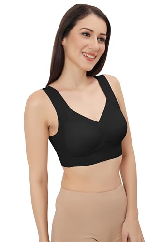 Image of Fabluk ICY Silk Seamless Pushup Sporta Bra, Padded, Full Coverage, Yoga Bralette Tank Top for Workout & Gym