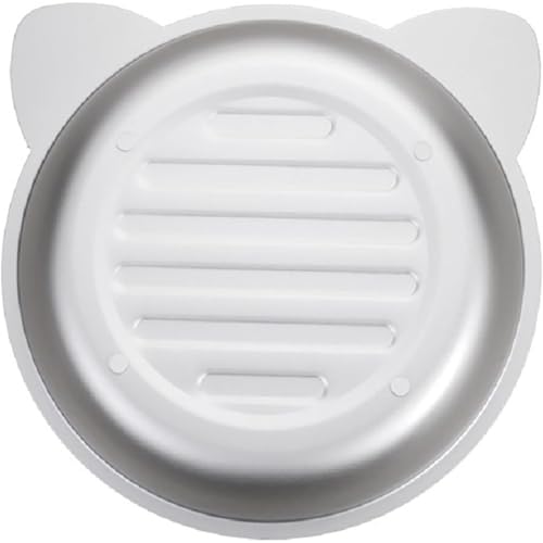 Holowa ペットベッド ひんやり 大号アルミ猫鍋 夏用クーリング 凹凸デザイン ペットひんやりベッド 耐汚れ (38*38cm,シルバーグレー)