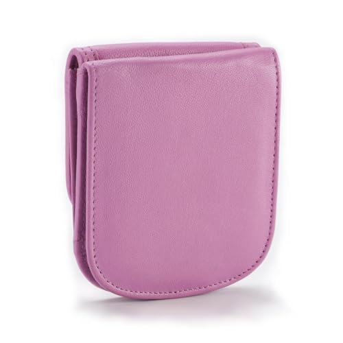Taxi Wallet® TW03-SOFT LAVENDER - Soft Leather - Compact, Front Pocket Folding Wallet - For Cards, Coins, Bills, ID (Men & Women)4
