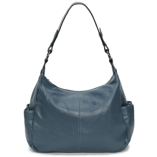 Genuine Leather Purses for Women Hobo Crossbody Bags Wokk Casual Shoulder Handbag