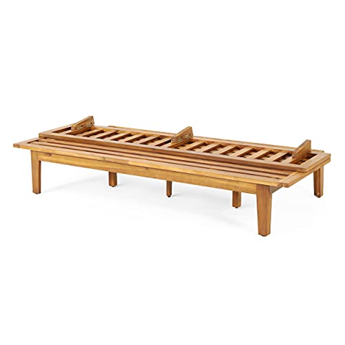 Christopher Knight Home Jill Daybed, Teak + Beige #TOP3