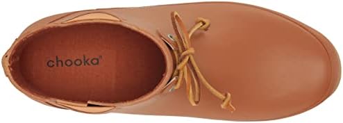 Chooka Womens Classic Tie Waterproof Bootie Rain, Cognac, 11 US | Image 4