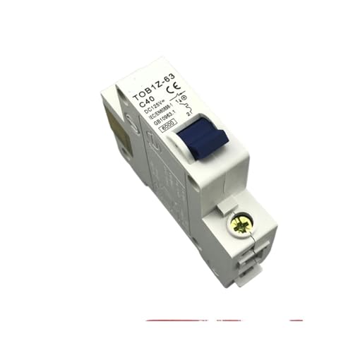 Disjoncteur monophasé 40 A DC 125V courbe C pour protection de circuit électrique continu