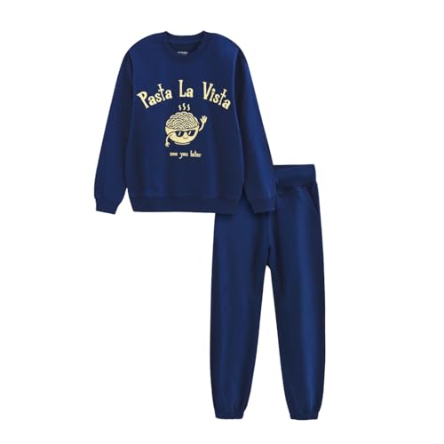 Image of Nap Chief Kids Cotton Printed Co-Ord Set,Unisex Sweatshirt & Joggers Outfit for Boys and Girls Casual Wear