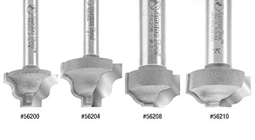 Amana Tool - 56200 Carbide Tipped Plunging Ogee Stile 1/8 Radius x 13/16 Dia x 33/64 x 1/4