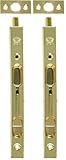 Amig - Pasador de Embutir | 162 x 17 mm | Adecuado en Puertas de Paso de Madera | Cierre Automático Vertical | Pestillo para Baño, Dormitorio o Despacho | Cerrojo de Seguridad | Acero Dorado