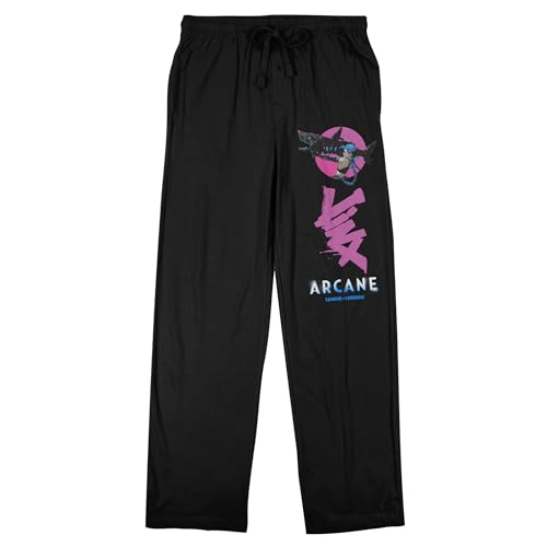 Arcane Jinx Men's Black Sleep Pajama Pants