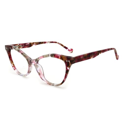 Lunettes de soleil femme chat rétro C4 aux finitions soignées