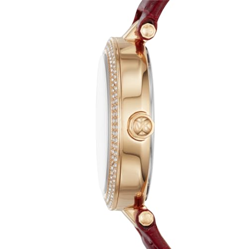 Image of Michael Kors Analog Red Dial Women's Watch - MK6451