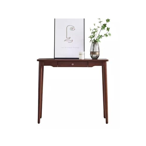 MENGLI-2024 Mesa Consola Mesa Consola con 1 cajón for Espacios pequeños, Sala de Estar, Tablero de Madera, fácil Montaje Mesa de Entrada(Pequeño)