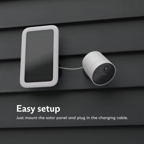 Simplisafe CM001-01RUS Solar Panel For Outdoor Security Camera,White thumb #1
