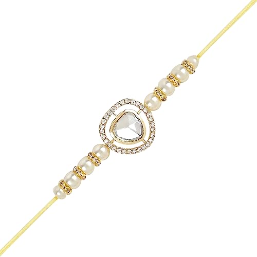Image of I Jewels Design Rakhi With Roli Chawal & Rakshabandhan Card For Bro /Brother /Bhai