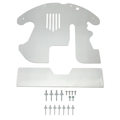 HECASA Catalytic Converter Shield Compatible with 2010-2015 Toyota Prius Aluminium Silvery Effective Anti-theft Catalytic converter Protection