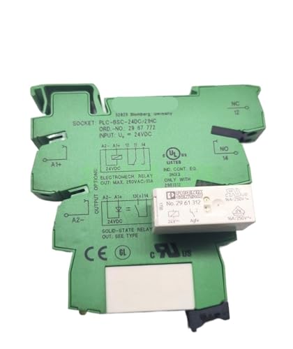 Relé PLC-BSC-24DC/21HC NO.2967772 de alta capacidad con base modular NO.2961312