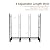 C-Hopetree 4Ft Outdoor Indoor Firewood Rack, Adjustable Metal Log Holder for Fireplace, Heavy Duty Wood Pile Storage Organizer Stacker Stand, Black