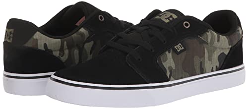 Dc Men's Anvil Vulcanized Shoe Skate, Black/Camo, 12 #TOP6