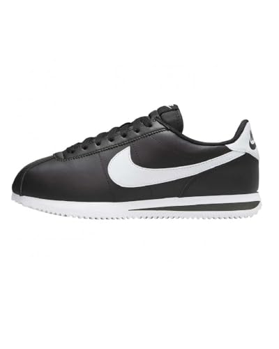 NIKE Women's Sneaker, Black White, 6