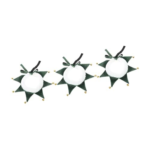 Balacoo 3 Pçs Lenço De Pescoço Decoração Colar Clássico Sino Triângulo Elf Jingle Jingle Ornamento T
