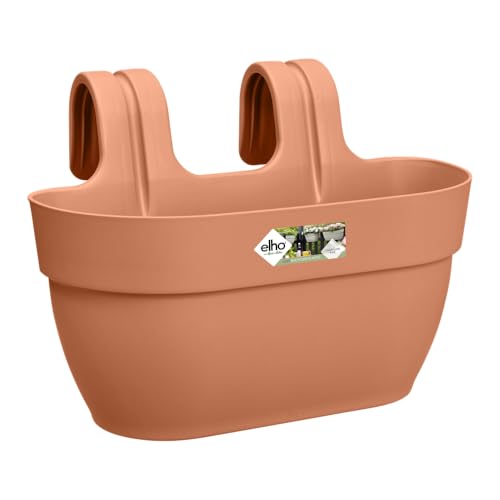 elho Vibia Campana Easy Hanger M 36 - Übertopf für Balkon & Außen - Ø 36.0 x H 26.5 cm - Braun/Terra