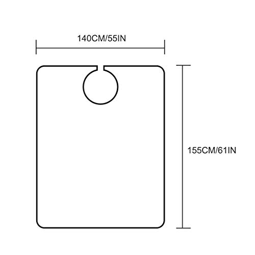 STYLANCE Mantelle per Parrucchiere, Mantella per Taglio Capelli a Tutta Lunghezza, Telo Parrucchiera Professionale per Acconciatura, Taglio e Capelli che Muoiono