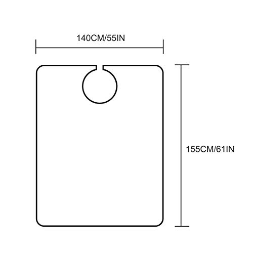 Barber Cape for Men With Adjustable Snap Closure - Hair Cutting and Salon Cape for Hairstylists