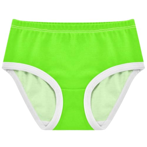 Joisal Bright Green Girls Underwear Toddler 2t Cotton Panties Little Girl Cartoon Briefs Kids Undies