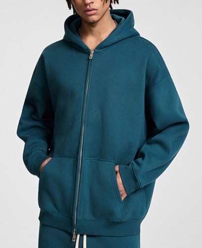 Mens Zip Up Hoodies Womens Oversized Hooded Sweatshirt Unisex Streetwear Jacket2