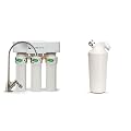 Aquasana 3-Stage Max Flow Claryum Under Sink Water Filter System + Aquasana Shower Water Filter System