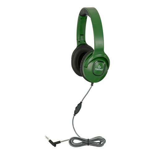 Image of Egghead Premium Foldable Headphone with Padded Ear Cushions, Adjustable Headband, Pivoting Earcups, Tangle-Resistant Cord, and Storage Bag, Pack of 10