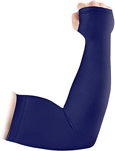 Image of MIZUNA Sun Protection Arm Sleeves Hand gloves For Men & Women,Thumb Holes UPF 50 Arm Cover for Biking,Cricket,Cycling, Golf, Outdoor Sports