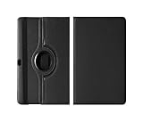 INSOLKIDON Kompatibel mit Huawei MediaPad M2 10-Inch M2-A01W/L Tablet Hülle mit Standfunktion Slim PU Leder Schutzhülle [Auto Schlaf/Aufwachen] Klappbare Schutzhülle (Schwarz)